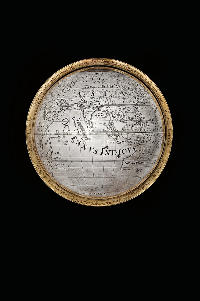 Due globi terrestri e celesti eccezionali, sostenuti da Ercole e Atlante, Augsburg da Abraham Drentwett