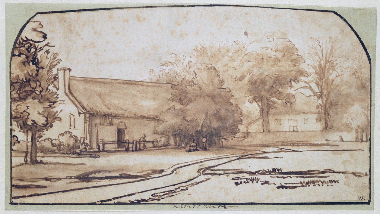 Paesaggio con casa di contadino, 1640s da Abraham Furnerius