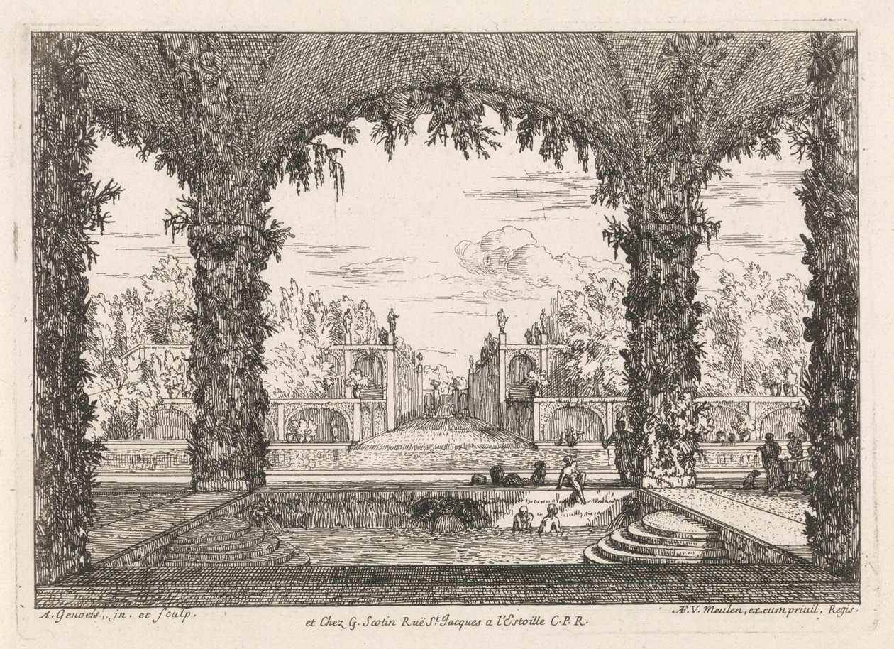 Giardino con bagno da Abraham Genoels