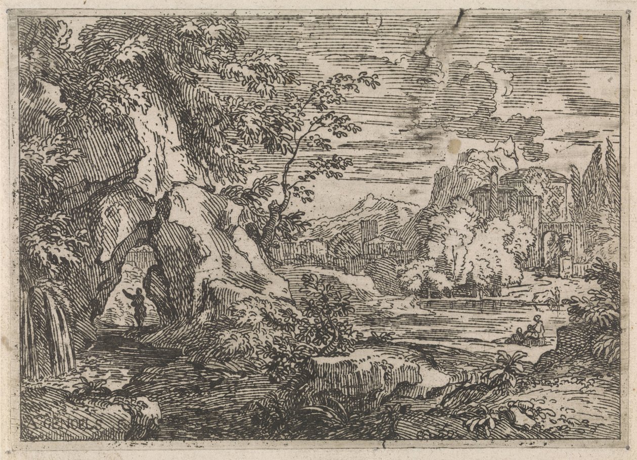 Strada attraverso una roccia da Abraham Genoels