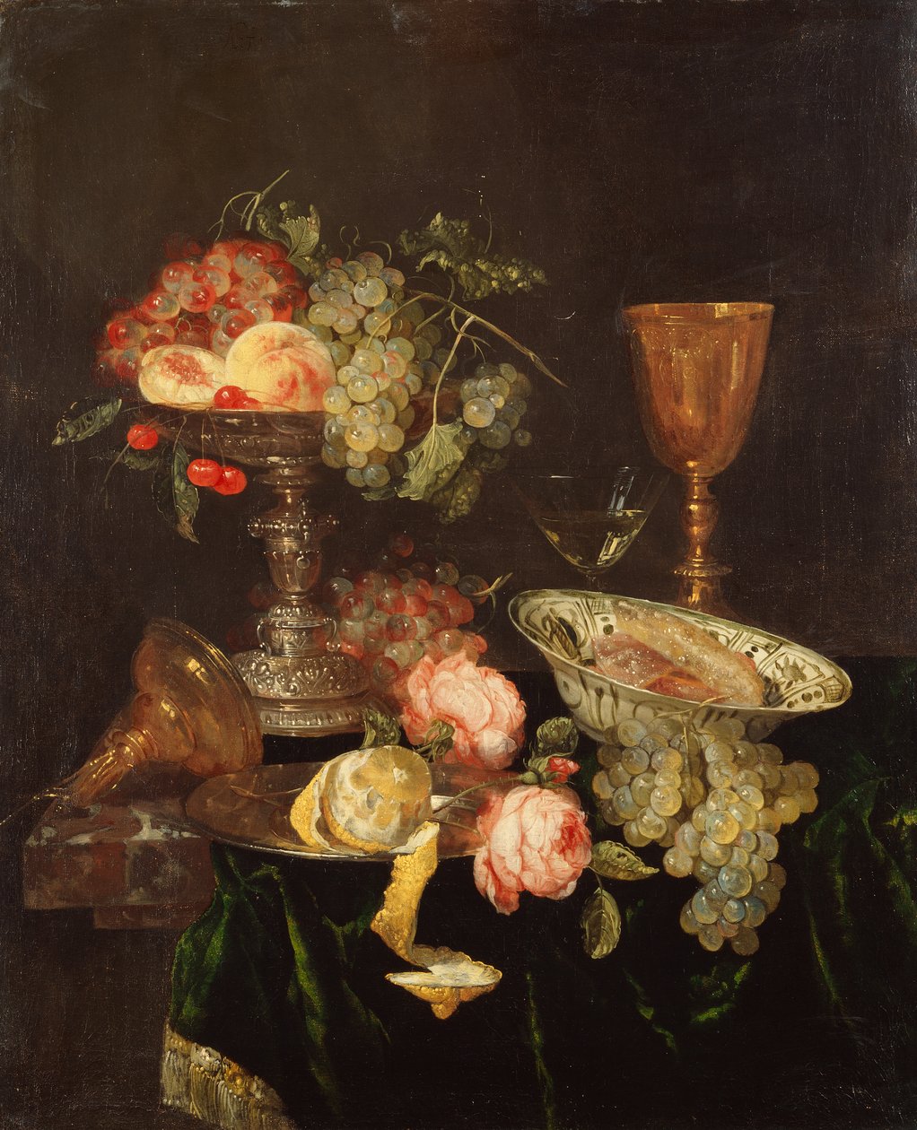 Natura morta (olio su tela) da Abraham Hendricksz van Beyeren