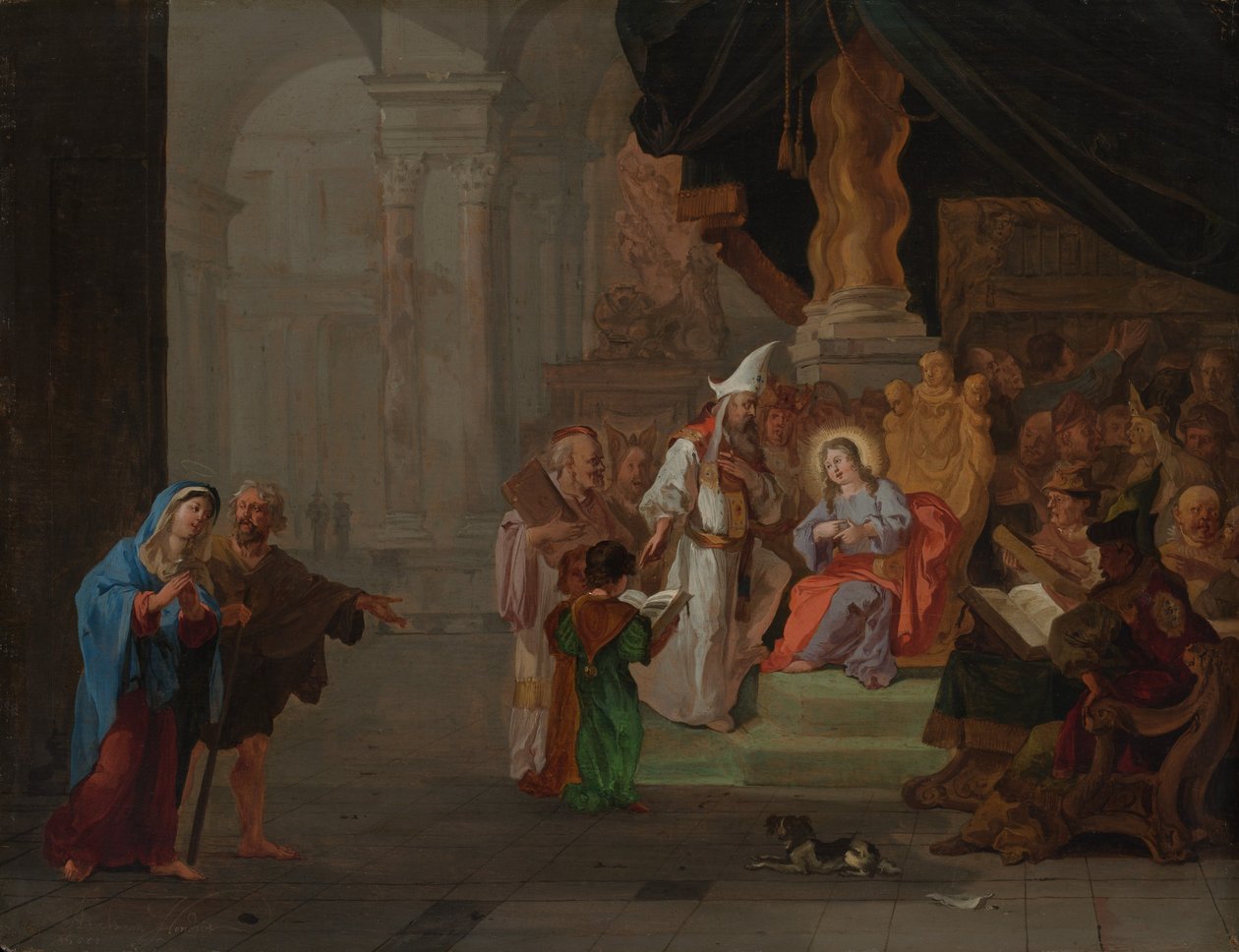 Cristo tra i Dottori da Abraham Hondius