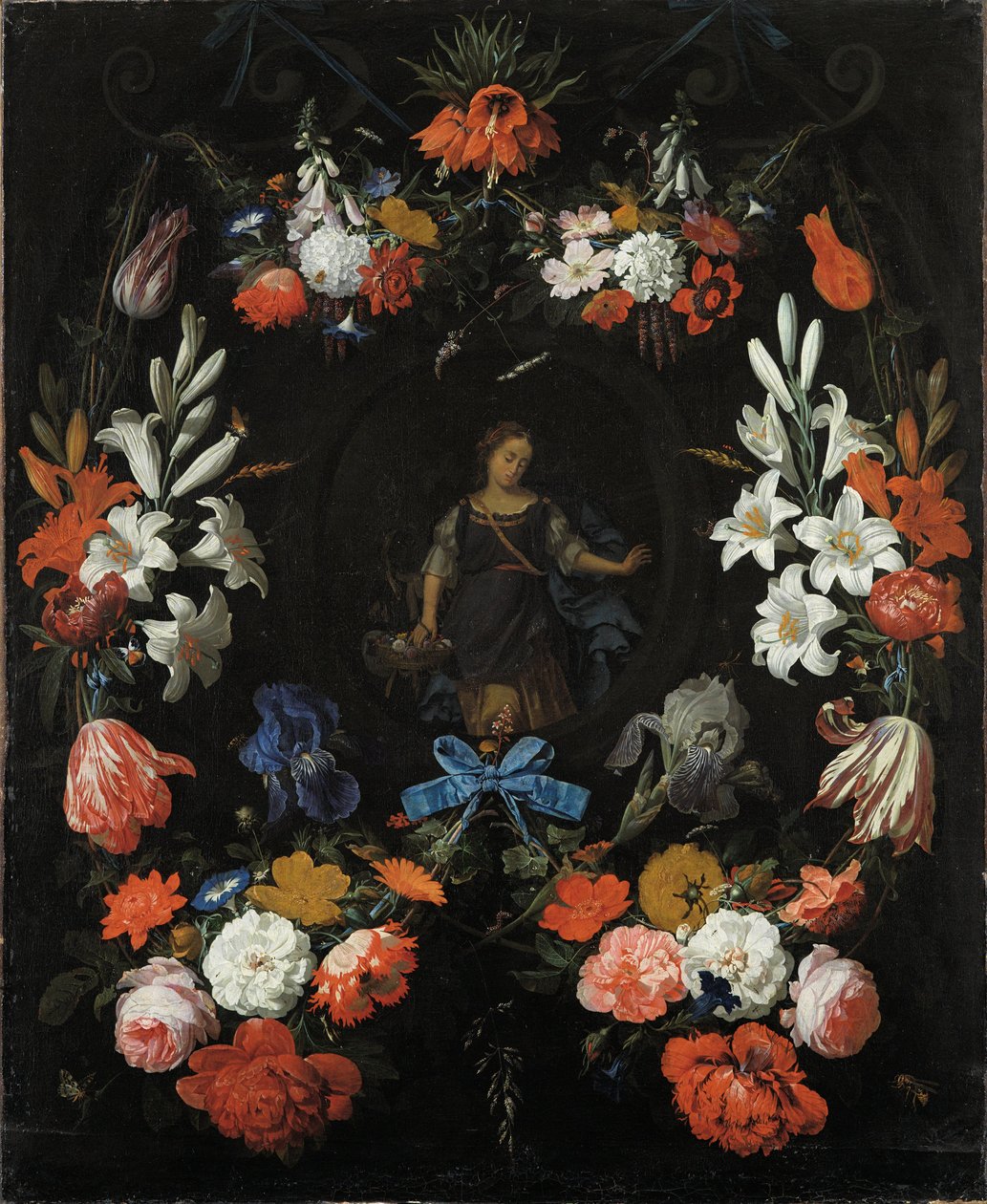 Ghirlanda di fiori da Abraham Mignon