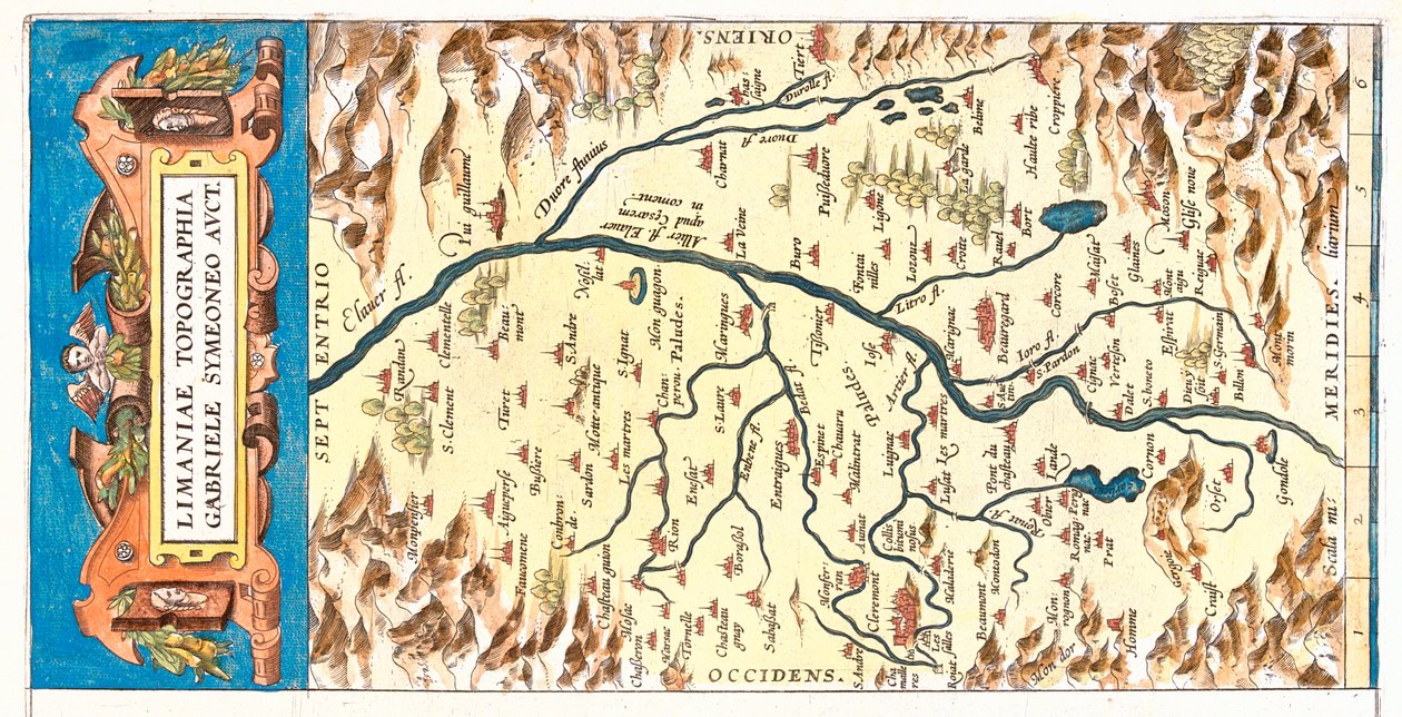 Alvernia, Francia da Abraham Ortelius