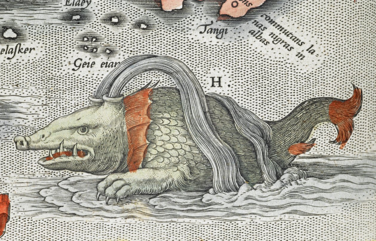 Dettaglio di un mostro marino, da 