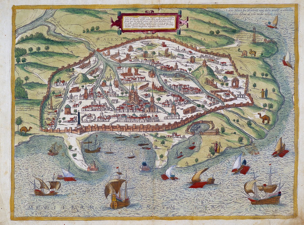 Mappa di Alessandria - di Abraham Ortelius, Anversa da Abraham Ortelius
