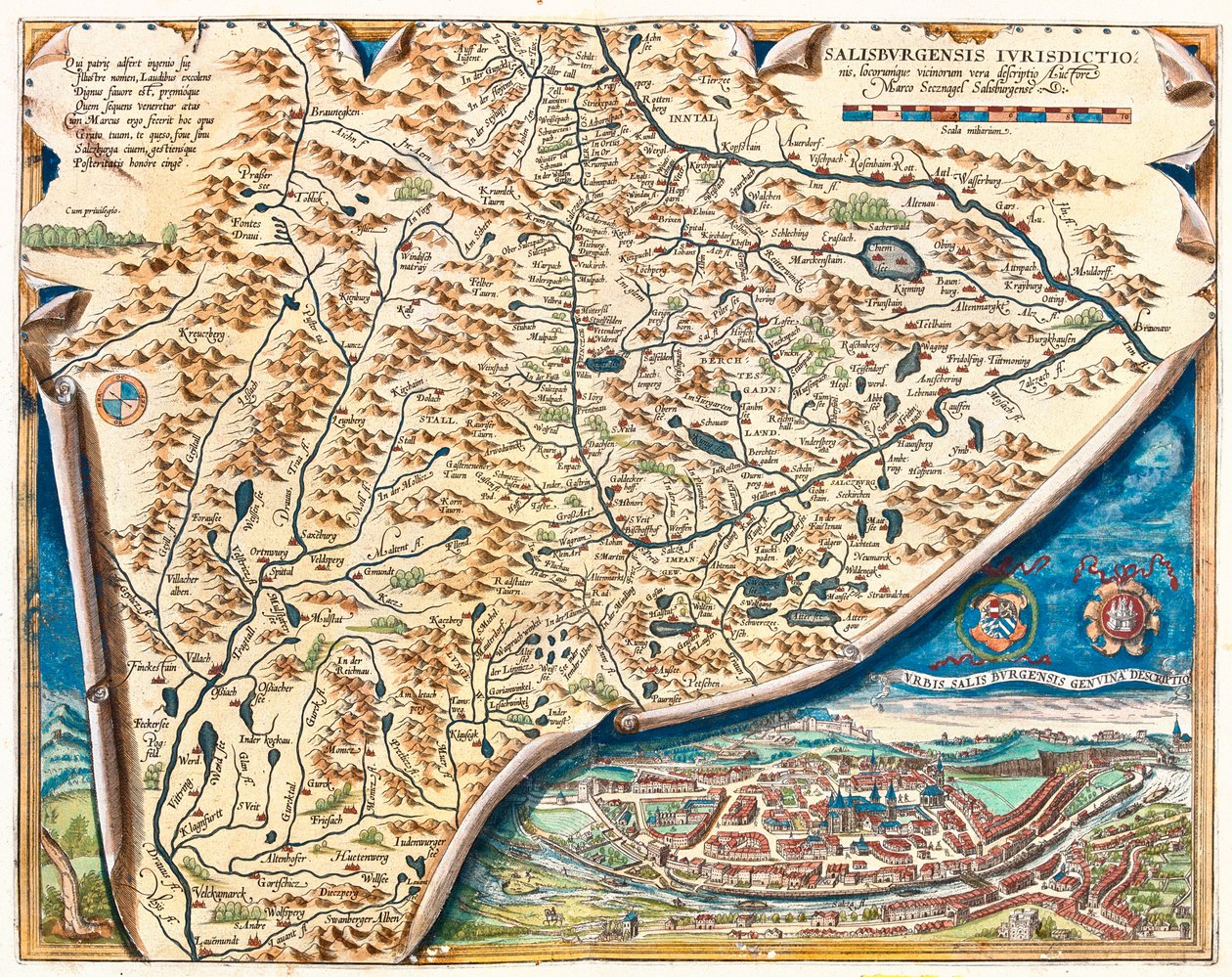 Salisburgo, Austria da Abraham Ortelius