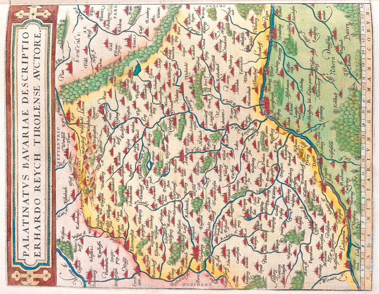 Stato: Baviera, Germania da Abraham Ortelius