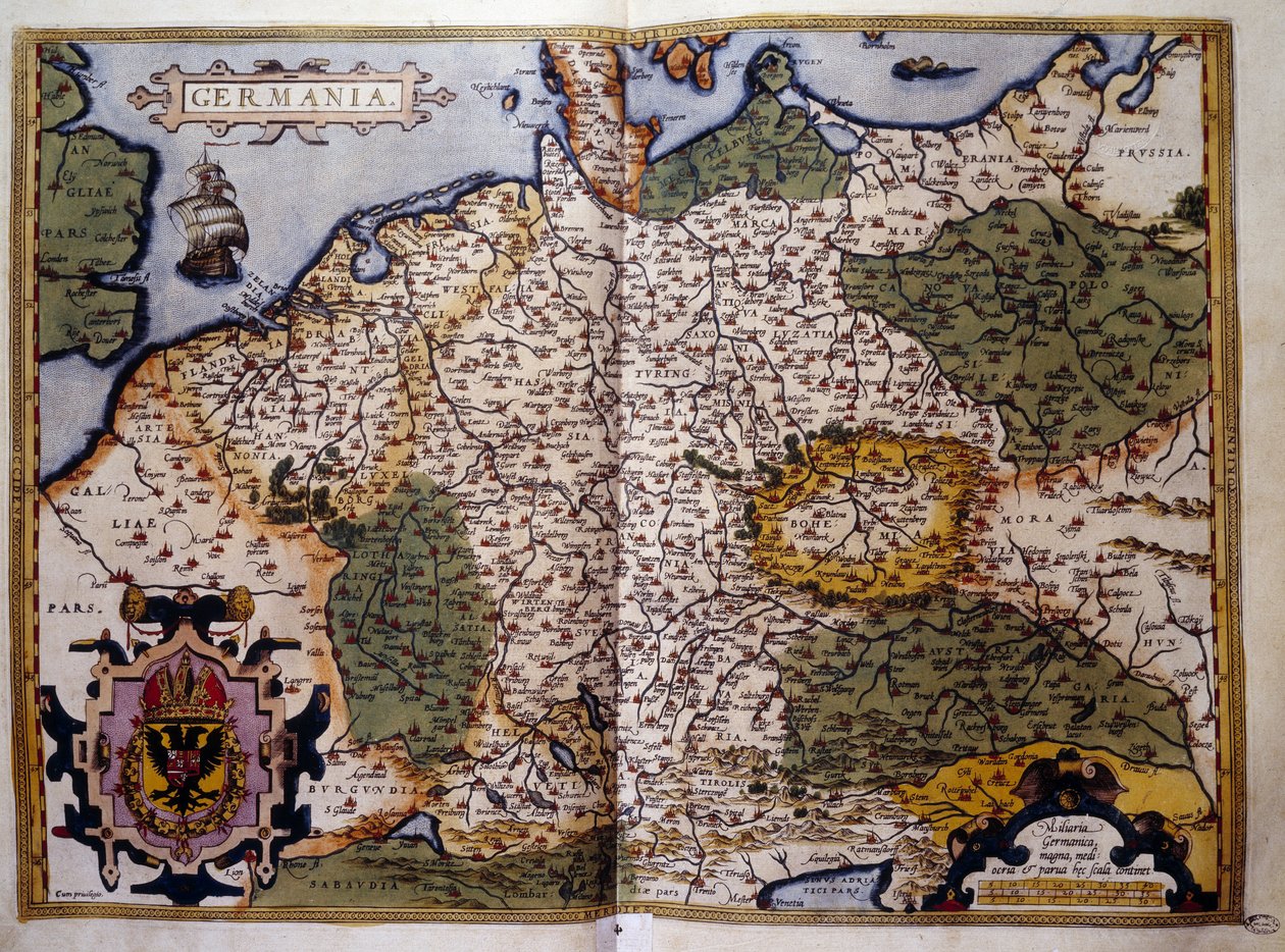 Veduta della Prussia. Tavola da un