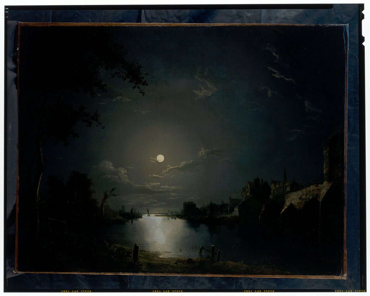 Paesaggio fluviale al chiaro di luna da Abraham Pether