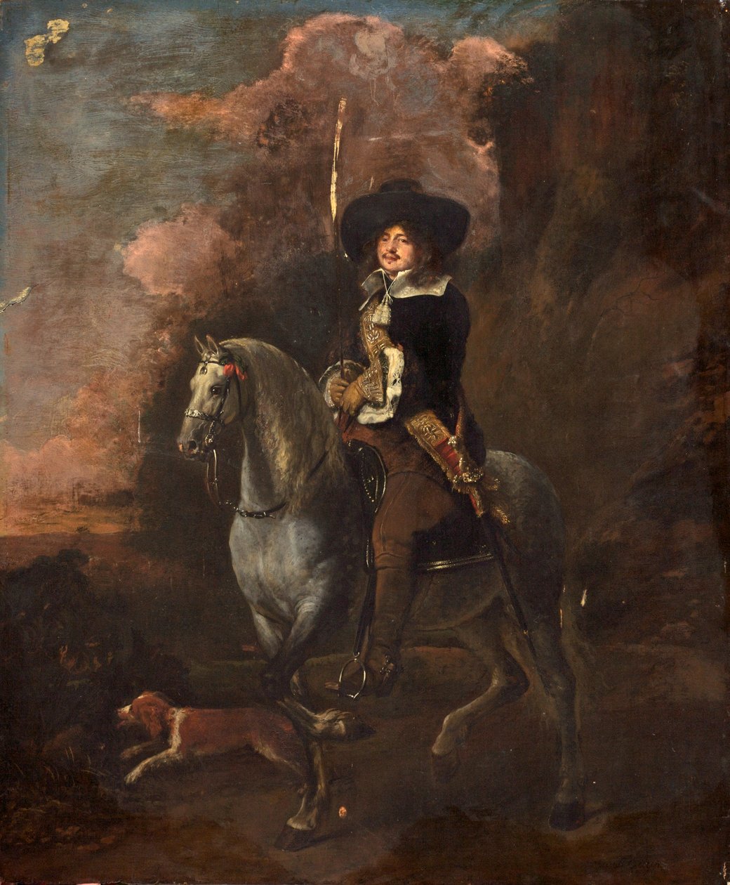 Cavaliere su un cavallo grigio, c.1660 da Abraham Pietersz. van Kalraet