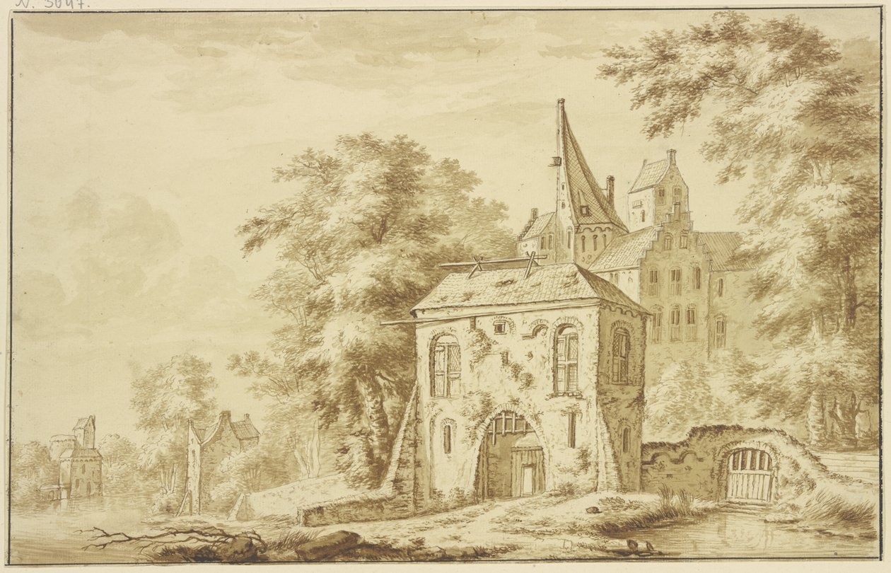 Porta cittadina con saracinesca da Abraham Rademaker