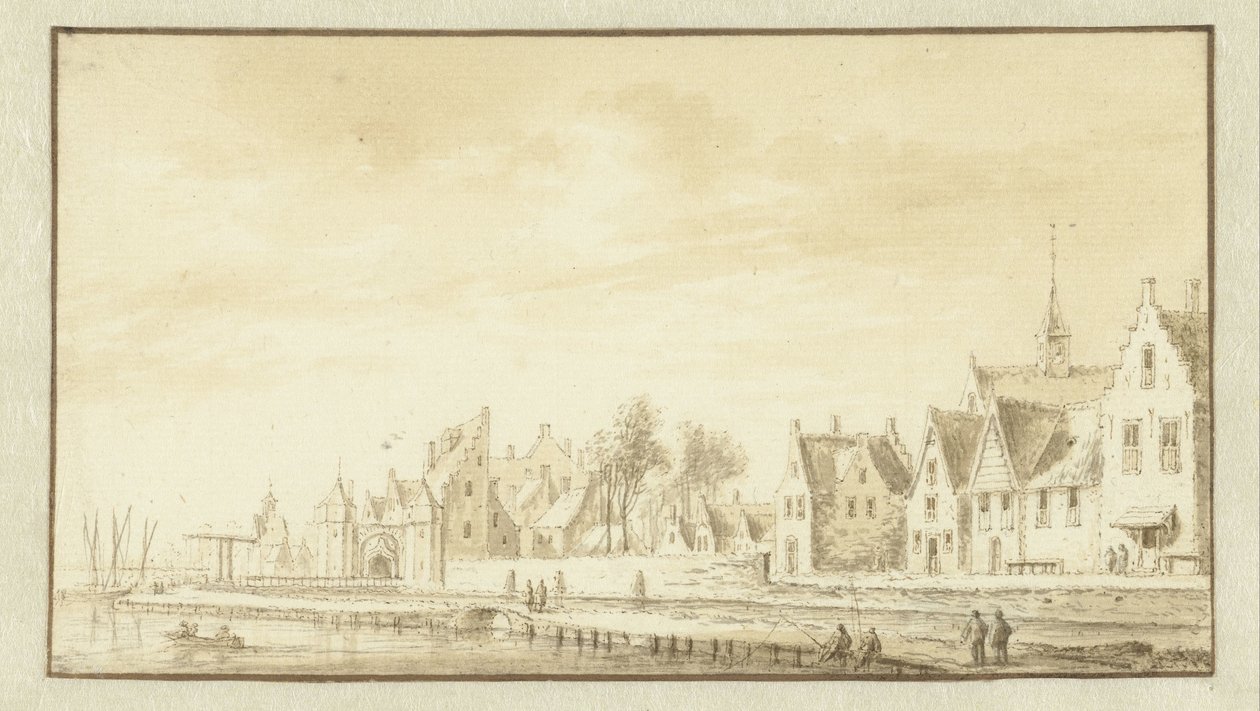 Veduta di Montfoort da Abraham Rademaker