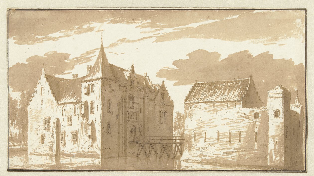 Castello di Langerak da Abraham Rademaker