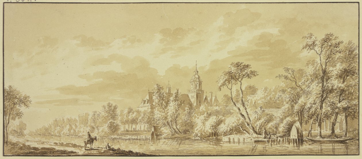 Castello di Nijenrode sulla Vecht da Abraham Rademaker