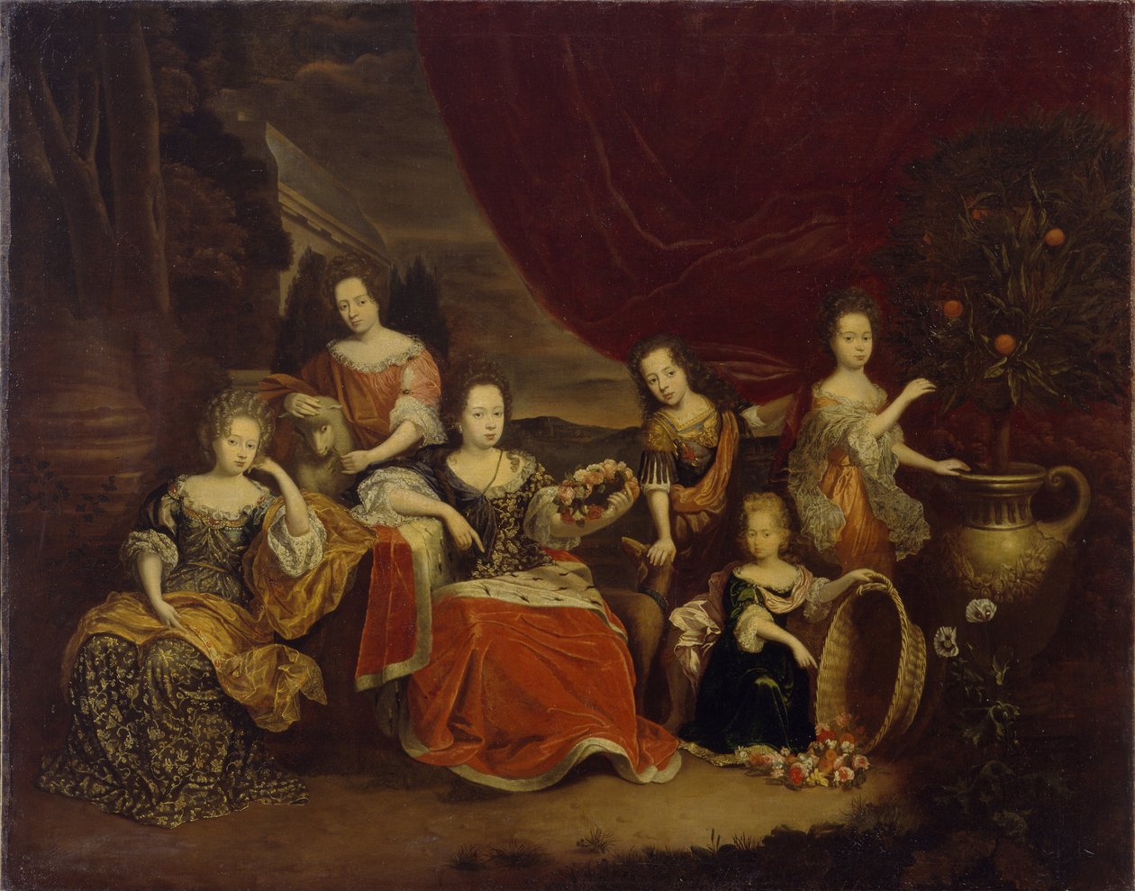 I figli del principe Giovanni Giorgio II di Anhalt Dessau da Abraham Snaphaen