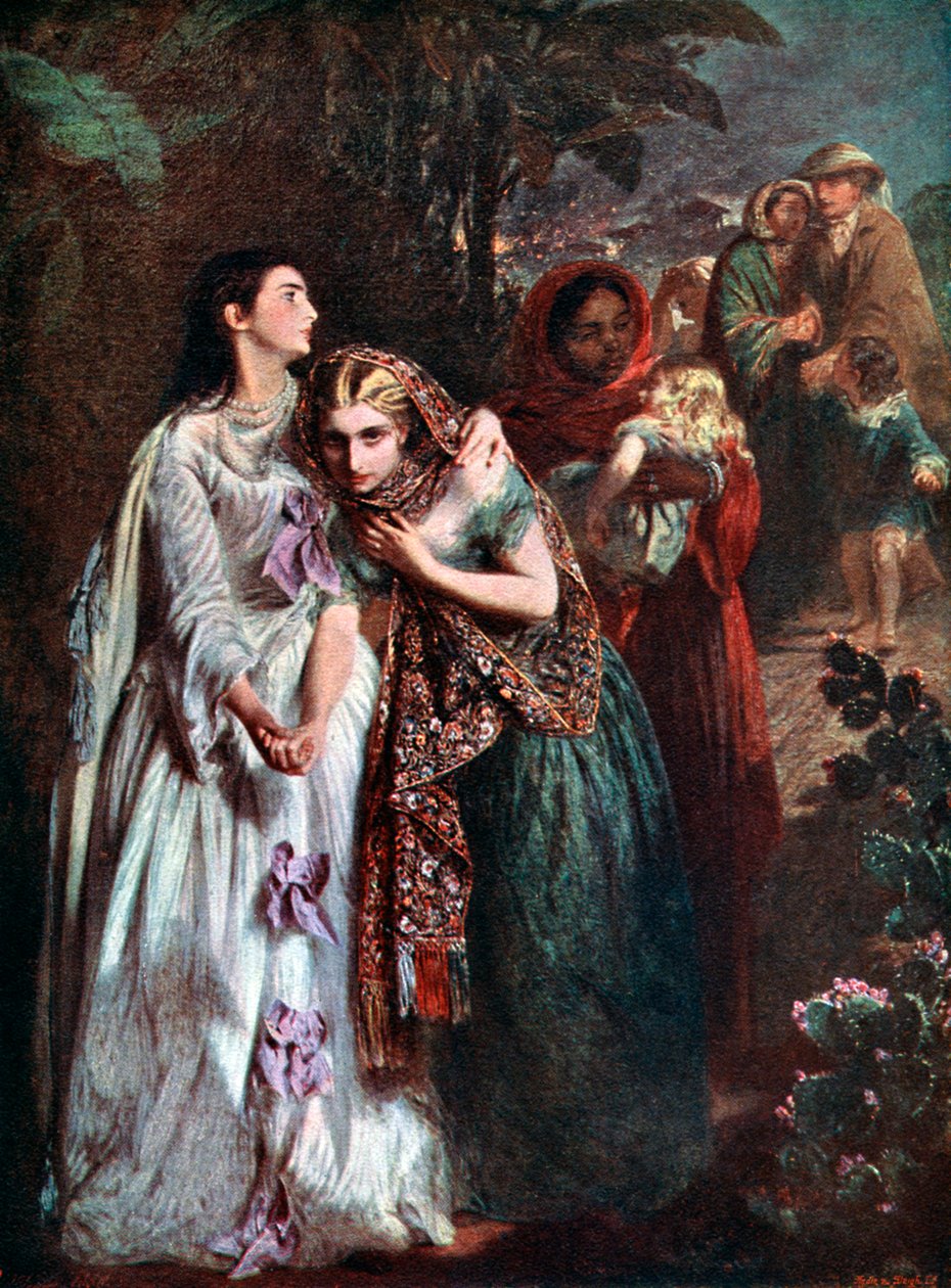 La fuga da Lucknow, 1858, c1920 da Abraham Solomon