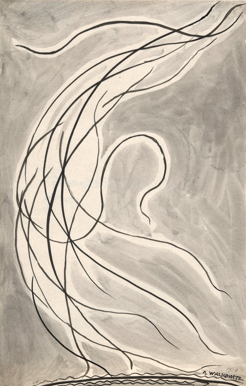 Linee ritmiche: astrazione della danza da Abraham Walkowitz