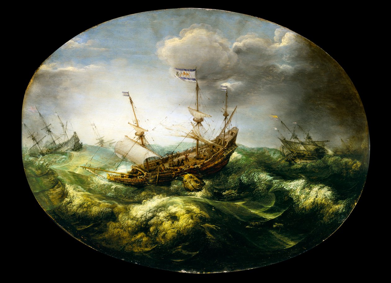 Giona e la balena, inizio a metà del XVII secolo da Abraham Willaerts