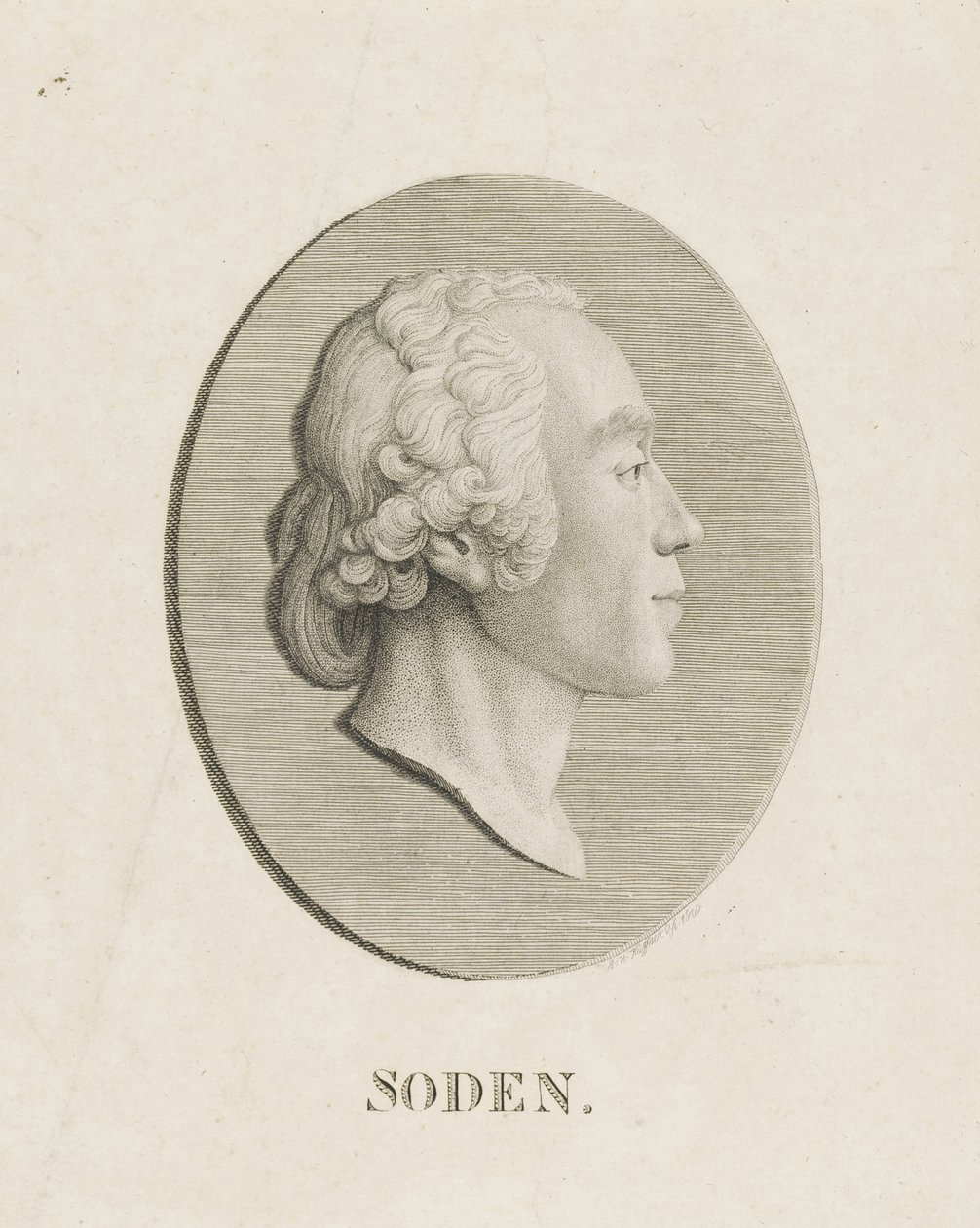 Friedrich Julius Heinrich Graf von Soden auf Sassanfahrt, 1800 da Abraham Wolfgang Küffner
