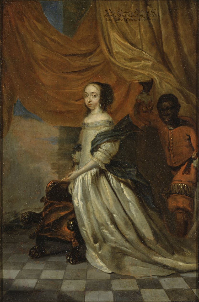 Ritratto di Edvige Eleonora di Holstein-Gottorp, regina di Svezia da Abraham Wuchters