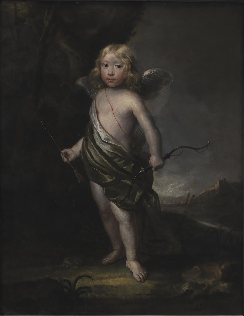 Ritratto di un nobile ragazzo in costume di Cupido da Abraham Wuchters
