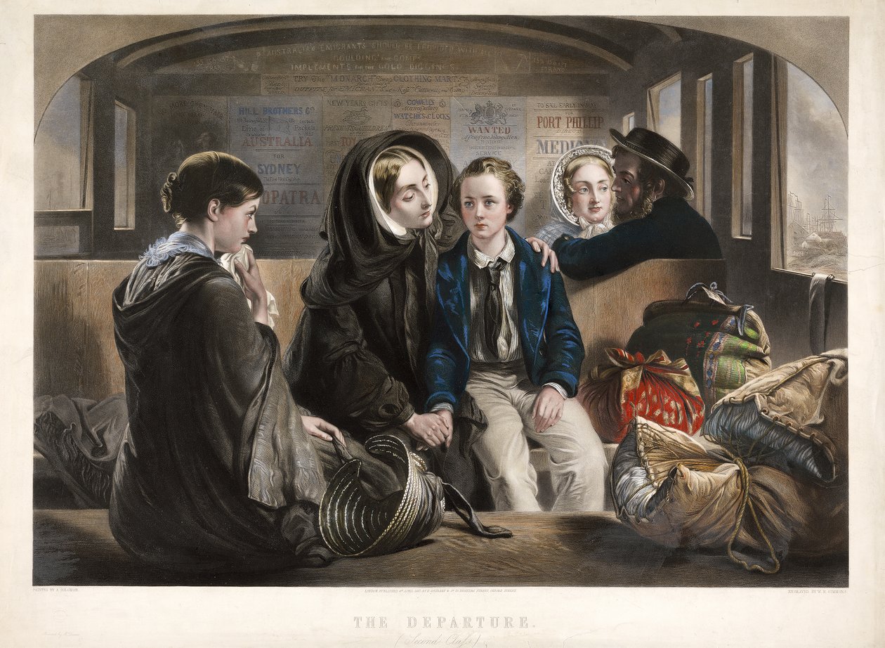 La partenza (seconda classe), pub. 1857 da Abraham after Solomon