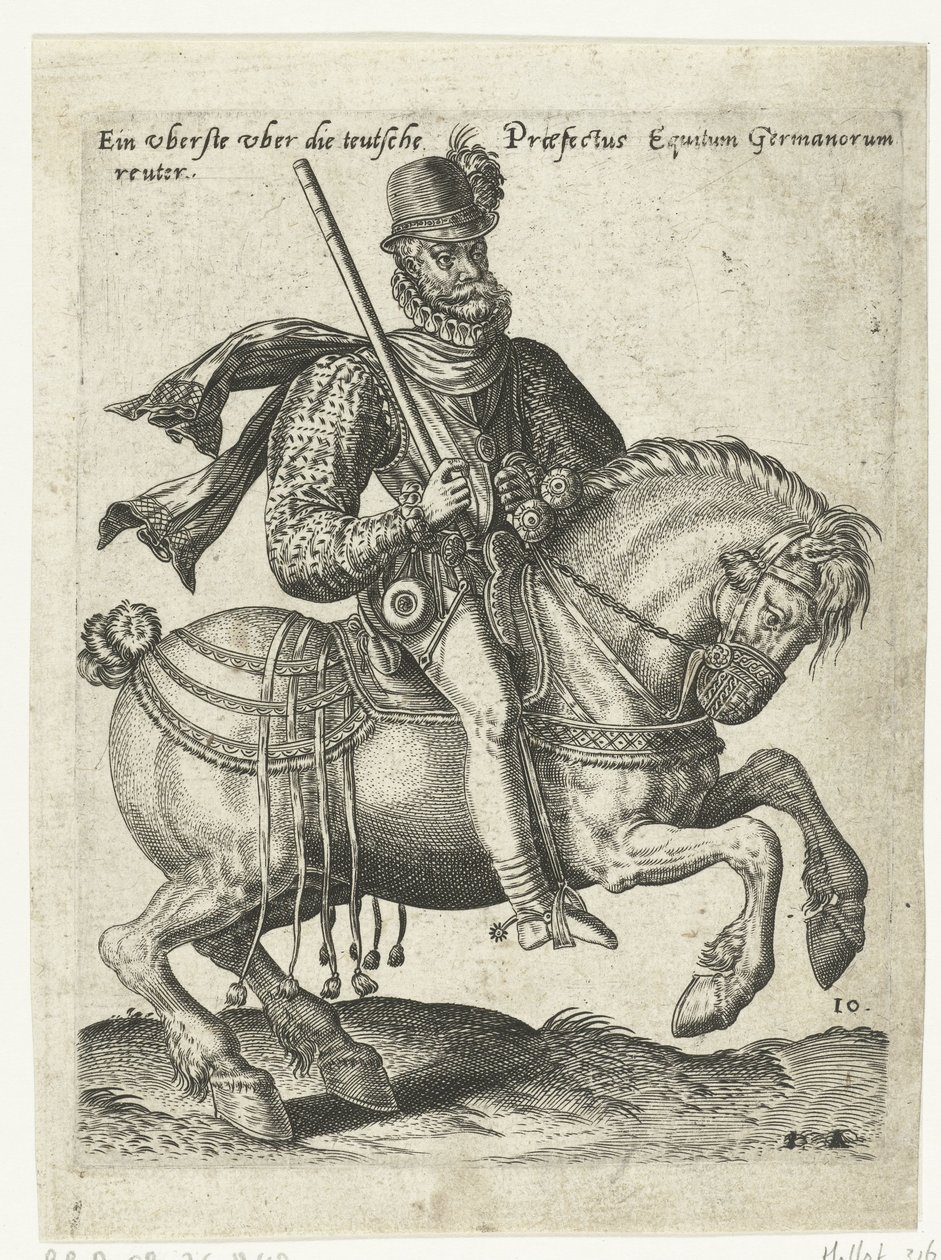 Comandante cavaliere tedesco da Abraham de Bruyn (attributed to)