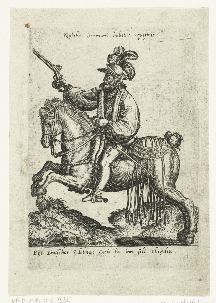 Cavaliere tedesco con pistola da Abraham de Bruyn (attributed to)