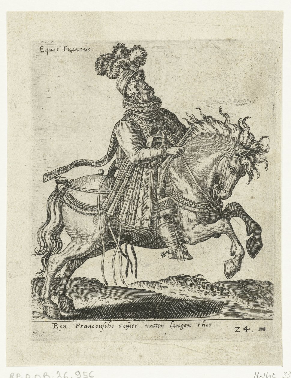 Cavaliere francese con pistola da Abraham de Bruyn (attributed to)