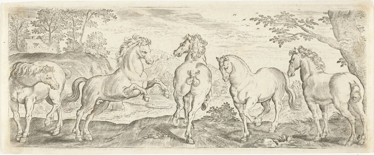 Cavalli Animali (serie) da Abraham de Bruyn (possibly)
