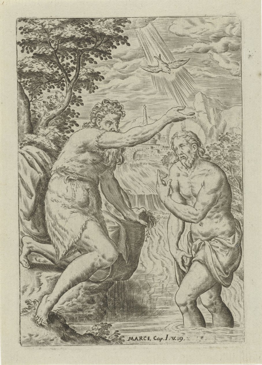 Battesimo di Cristo da Abraham de Bruyn