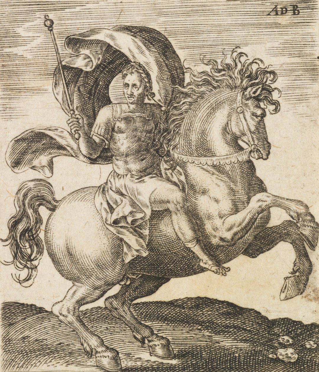 Sergio Galba da Dodici Cesari a Cavallo da Abraham de Bruyn