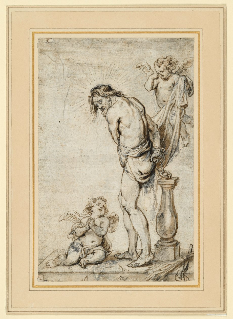 Cristo alla colonna della flagellazione da Abraham van Diepenbeeck
