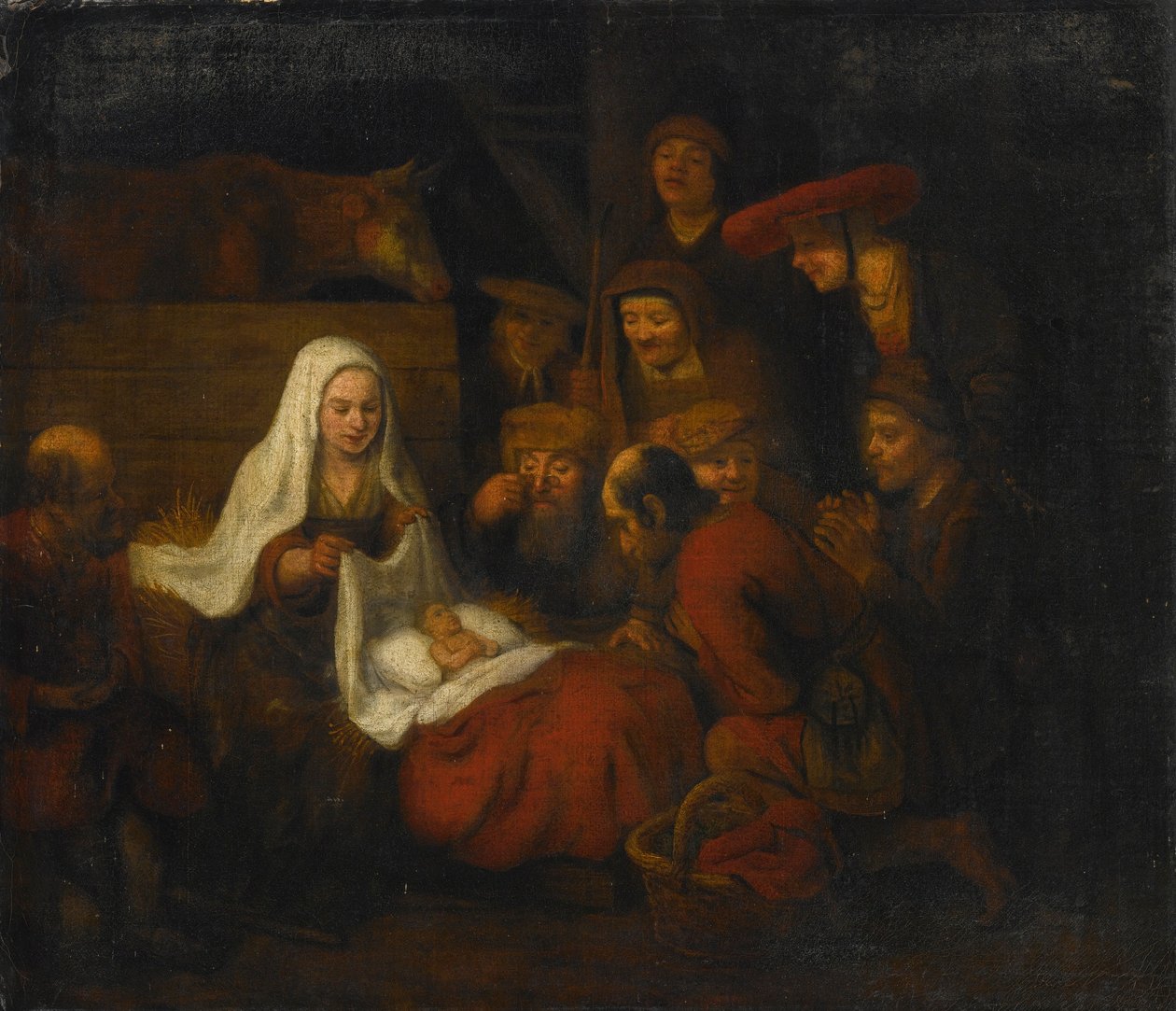 Abraham van Dyck Adorazione dei pastori da Abraham van Dijck