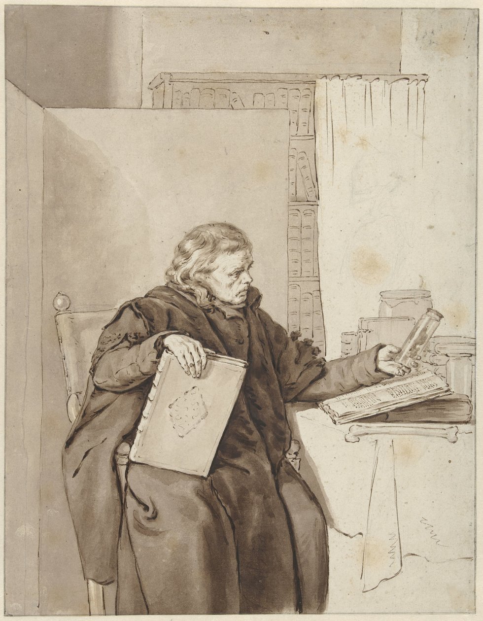 Ritratto di un vecchio in uno studio da Abraham van Strij (I)