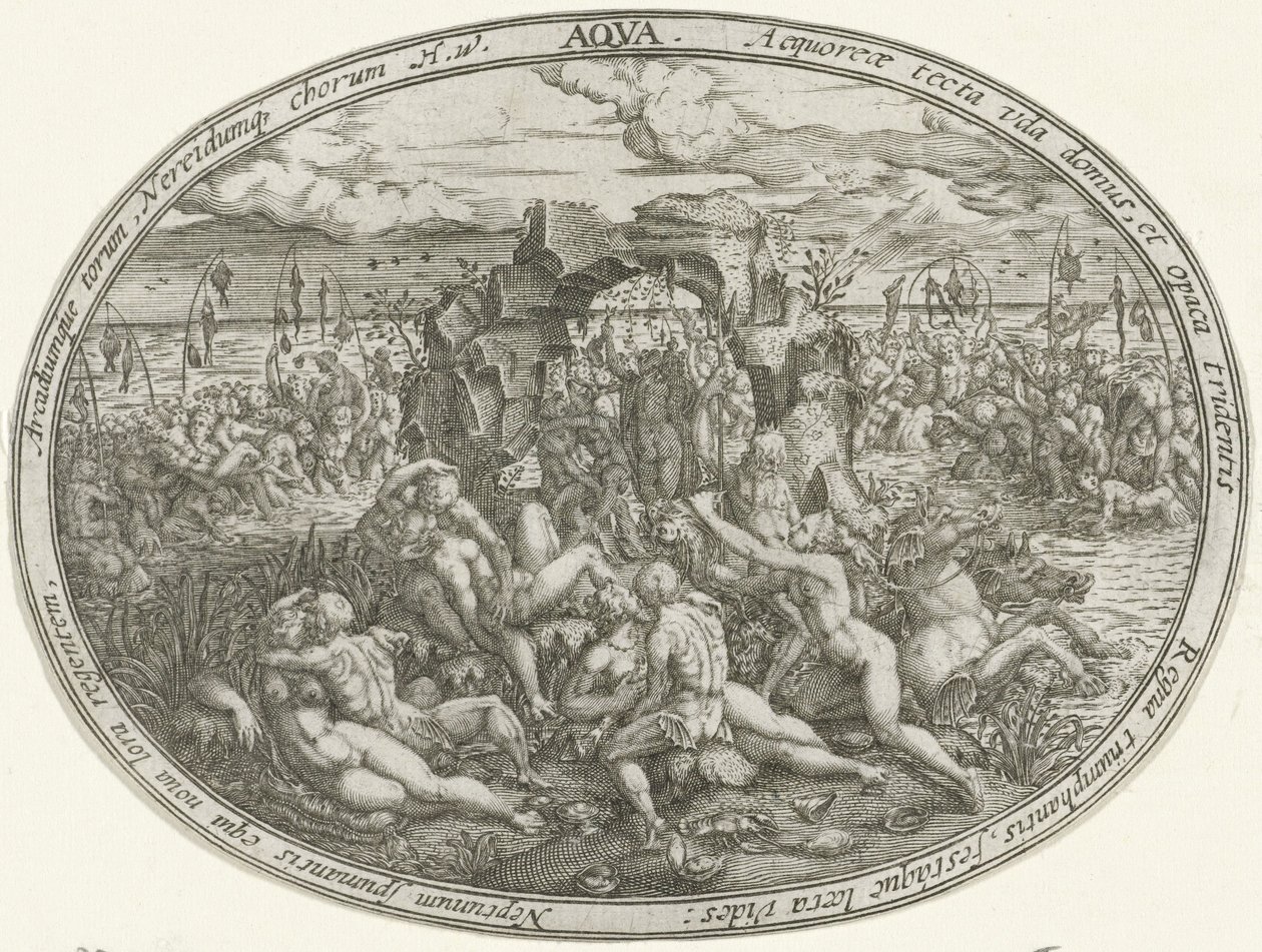 Nettuno con nereidi e tritoni: l