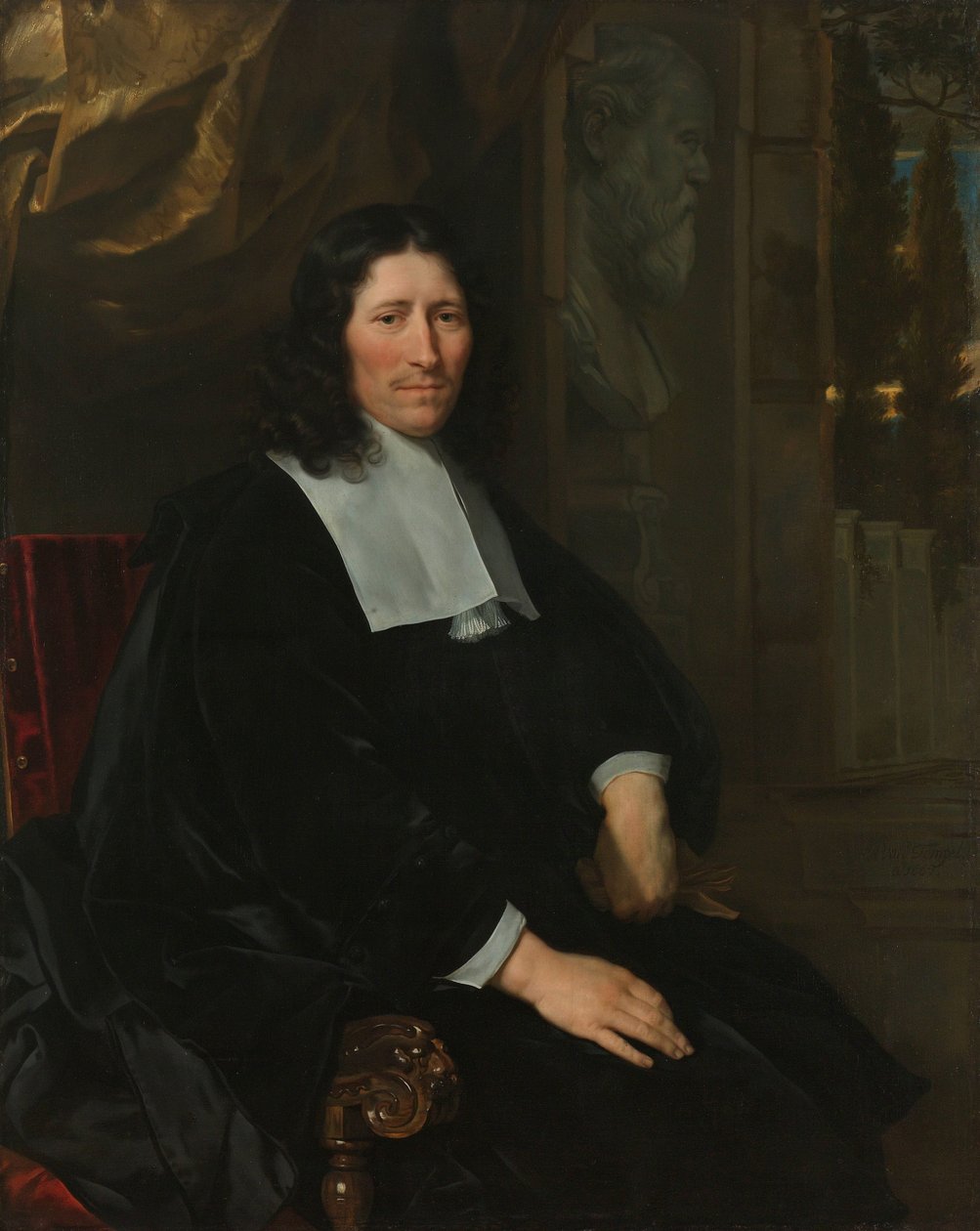 Ritratto di Pieter de la Court da Abraham van den Tempel