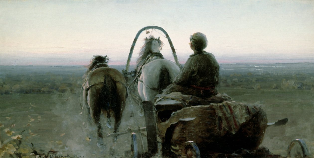 Il viaggio di ritorno, 1896 da Abram Efimovich Arkhipov