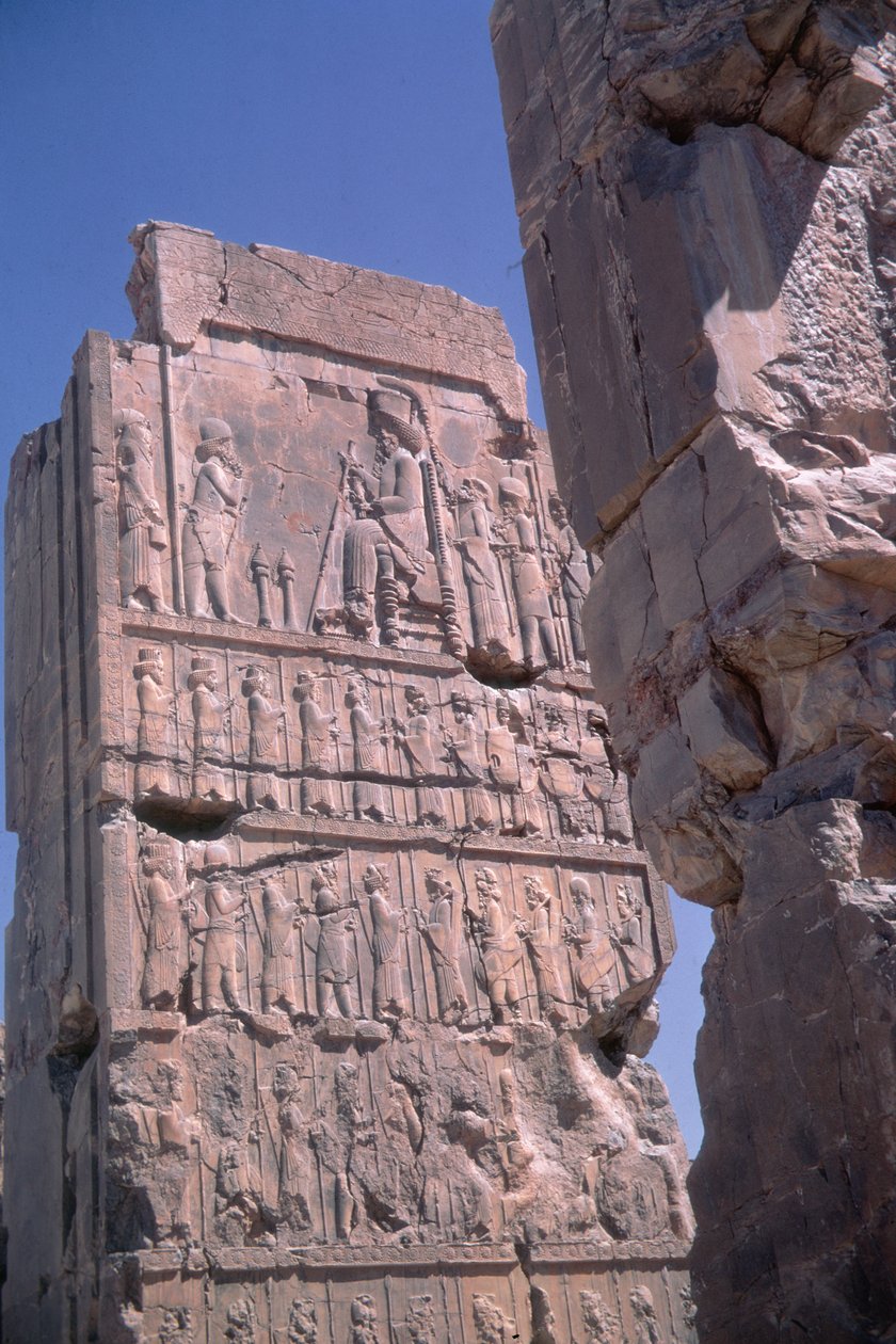 Rilievo di Pilastro dal Palazzo di Dario, Persepoli, Iran da Achaemenid