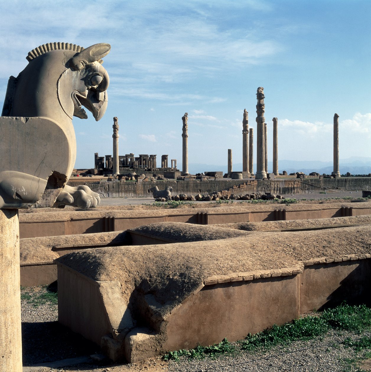 Vista del portico nord dell