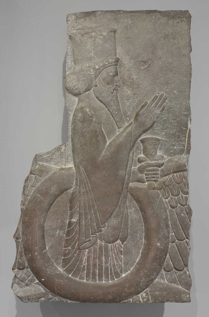 Ahuramazda nel disco alato, Persepoli, 486-460 a.C. da Achaemenid