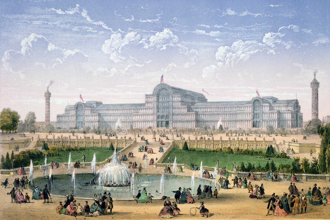 Crystal Palace, Sydenham, c.1862 da Achille Louis Martinet