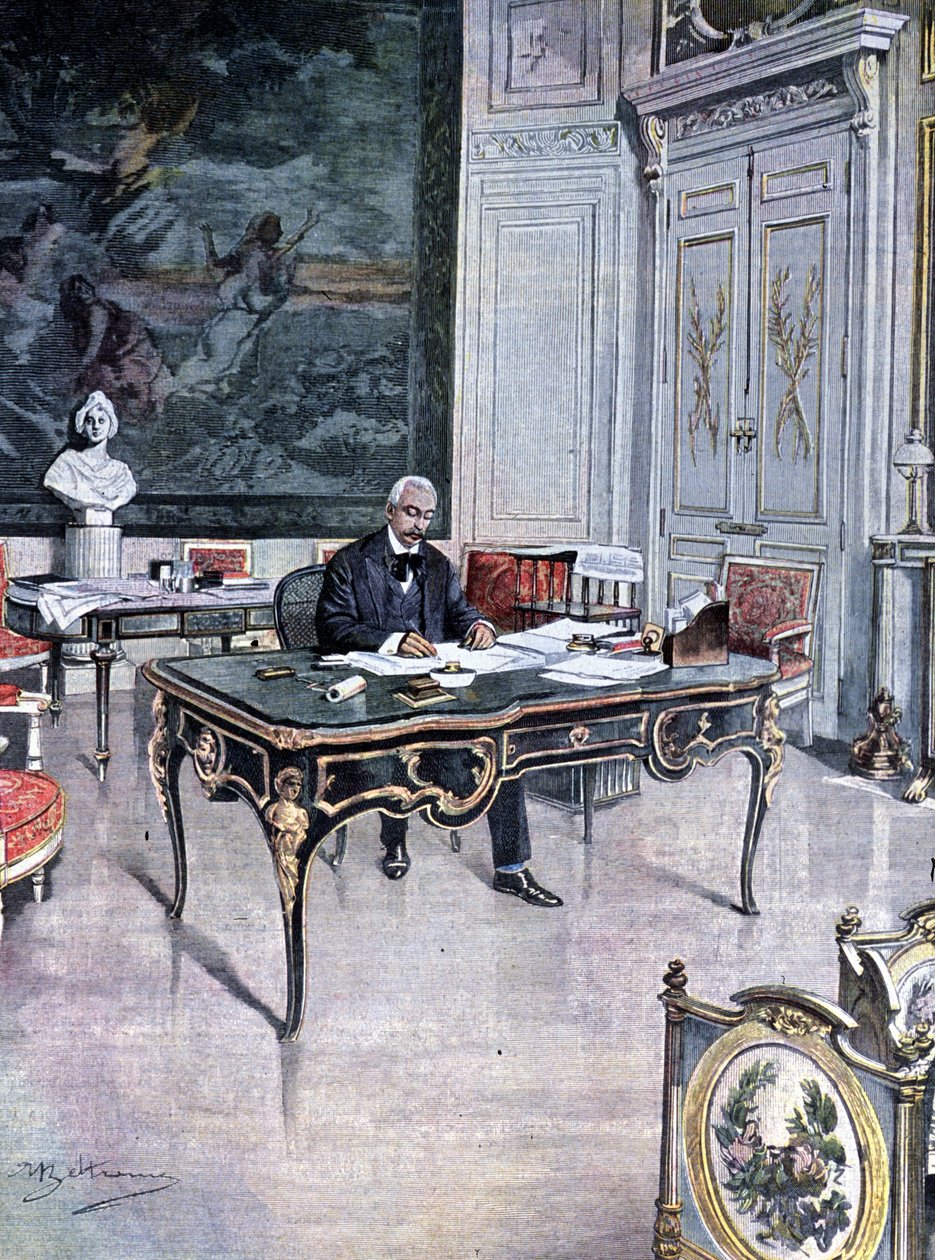 Presidente della Repubblica Francese Félix Faure nel 1899 Illustrazione di Achille Beltrame da Achille Beltrame