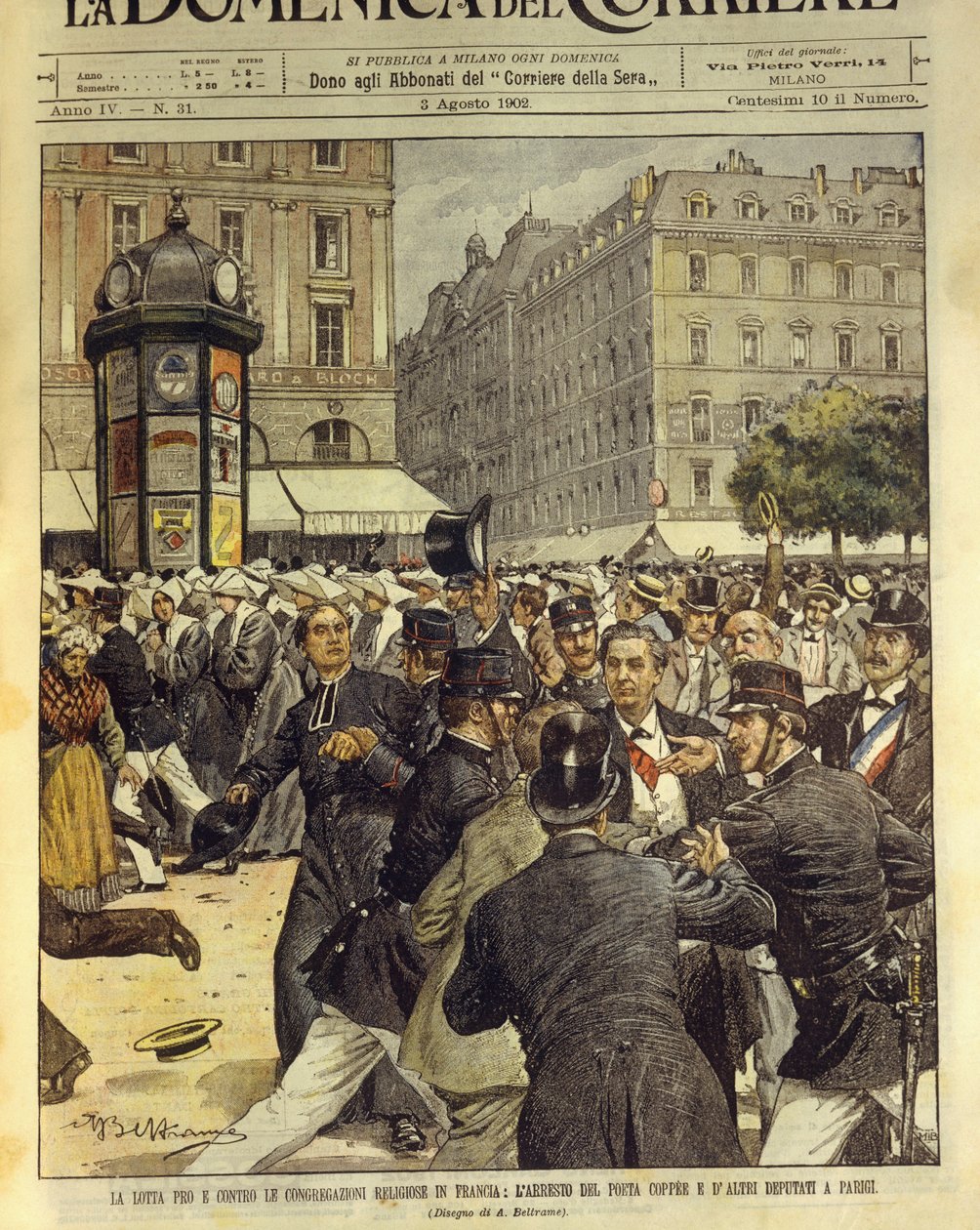Lotta a favore e contro le congregazioni religiose in Francia, 3 agosto da Achille Beltrame