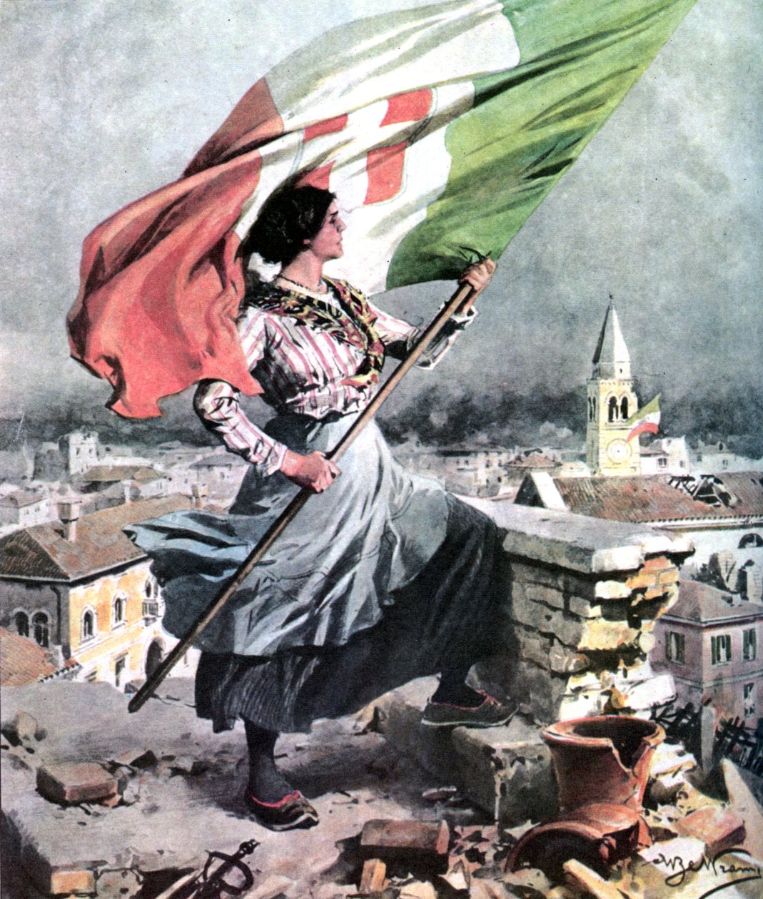 Prima guerra mondiale 1915-1918 Italia - Vittorio Veneto da Achille Beltrame
