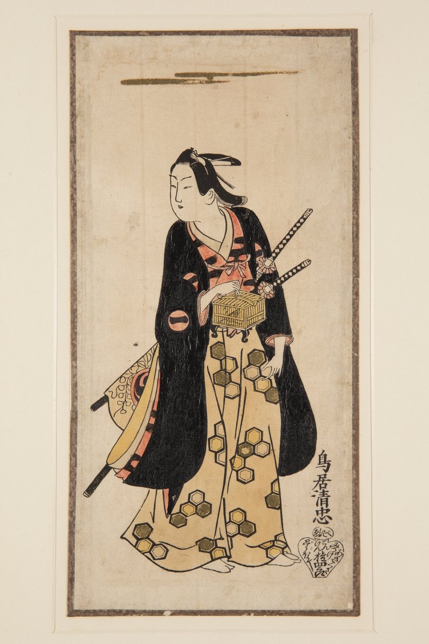 Attore Ichikawa Monosuke I da Achille Cattaneo