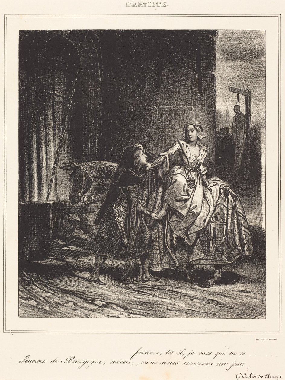 Giovanna di Borgogna da Achille Devéria