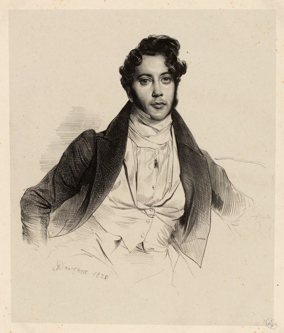 Ritratto di James Parry da Achille Devéria