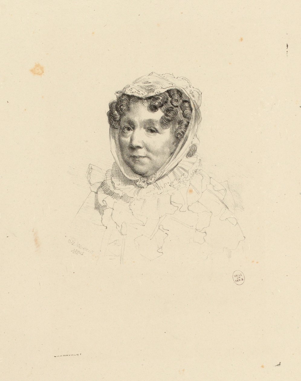 Ritratto della signora Desforges, cugina di Devéria. (IFF 40) da Achille Devéria